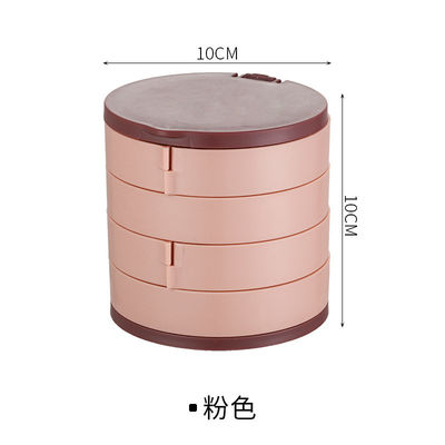 Вращанный пластиковый ящик для хранения организатора ювелирных изделий для серьги стержня