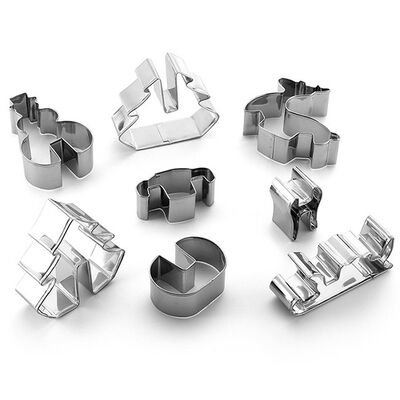 Набор прессформы печенья резца 3D печенья серии рождества нержавеющей стали DIY