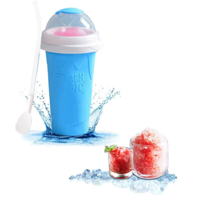 чашка создателя силикона 350ml слякотная с крышкой и соломой