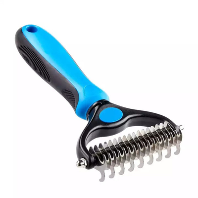 Любимец собаки кота линяя гребень Dematting Deshedding чистит длиной нержавеющую сталь щеткой ручки