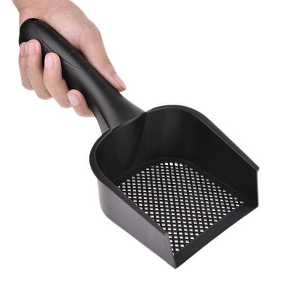 Лопаткоулавливатель Scooper сора черных пластиковых небольших отверстий точный для собаки кота