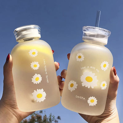 бутылка с водой сока молока 480ml милая с портативной машинкой масштаба прозрачной