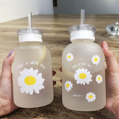 бутылка с водой сока молока 480ml милая с портативной машинкой масштаба прозрачной