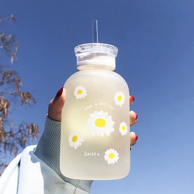 бутылка с водой сока молока 480ml милая с портативной машинкой масштаба прозрачной