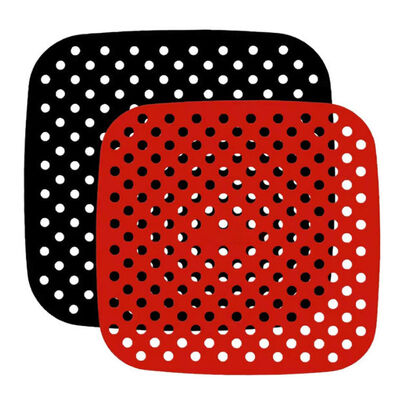 Многоразовая квадратная силикона воздуха Fryer циновки ручка 21cm не