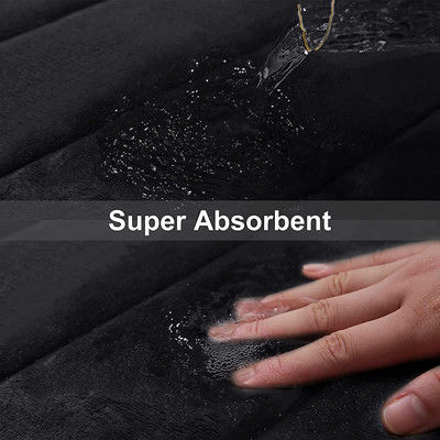 Абсорбент выскальзывания черных резиновых мягких циновок ванны пены памяти не