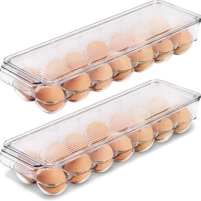 Контейнер яйца холодильника кухни 14PCS с крышкой и ручкой