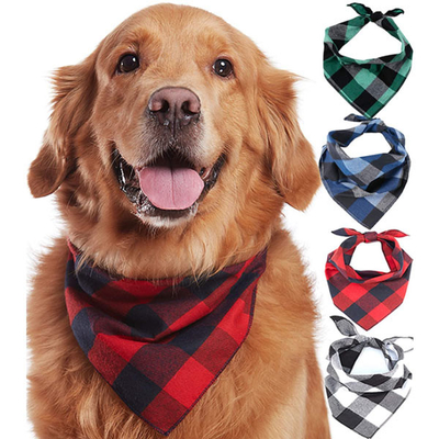 Небольшое среднее большое 100% хлопок Bandana собаки шотландки буйвола щенят собак