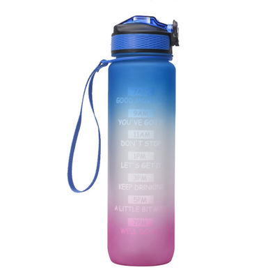 бутылка с водой 32 oz с бутылкой питьевой воды соломы BPA свободной с часами увеличивает водозабор на весь день
