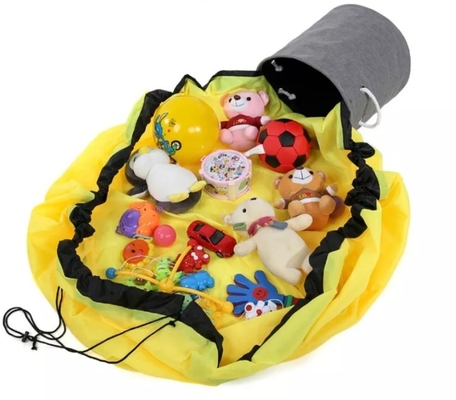 Сумка хранения игрушки Drawstring циновки игры тары для хранения домочадца подгонянных детей