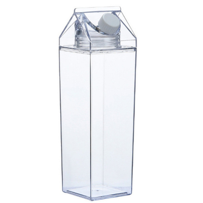 чашки пластикового квадрата 500ml изготовленные на заказ выпивая доят бутылку с водой коробки течебезопасную