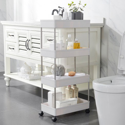Разнослоистый мобильный шкаф вагонетки хранения для Bathroom спальни кухни