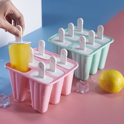 Popsicle отливает 6 частей в форму поп льда силикона отливает создателя в форму попа льда BPA свободного
