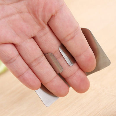 Предохранитель протектора руки пальца нержавеющей стали безопасный от кухонного ножа 6.5x4.5cm