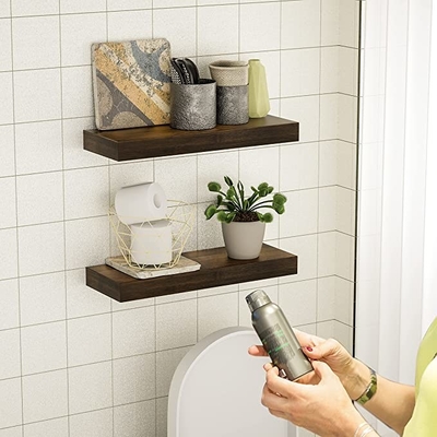 Плавая установленные стеной деревянные уступы полок для кухни Bathroom комнаты прожития спальни