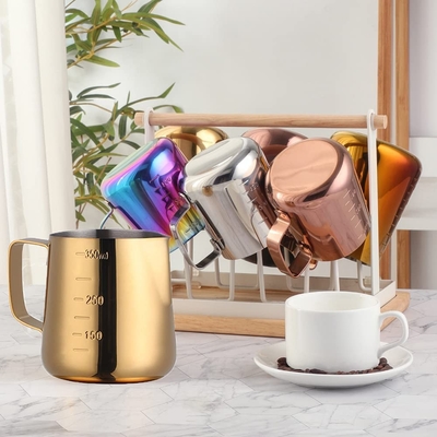 Кофе Picher 350ml /12oz инструментов Barista нержавеющей стали золота необходимый