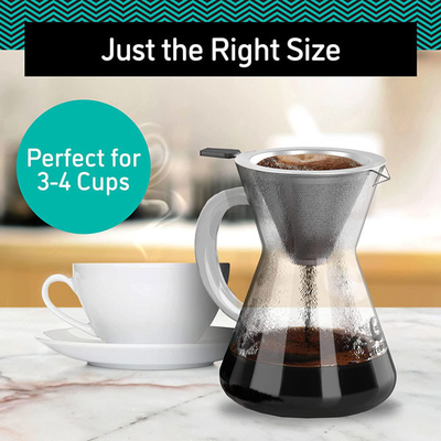 Современные необходимые инструменты Barista капают винодела кофе льют над установленным 14Oz