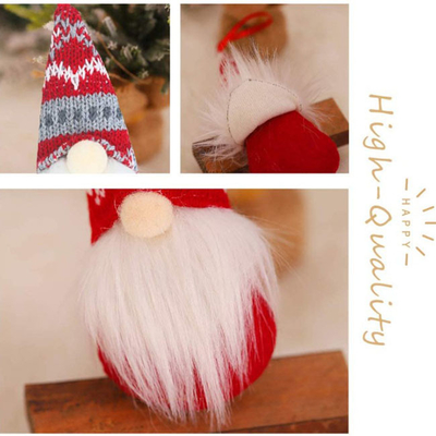 Handmade рождество хеллоуина орнаментирует гномов плюша для дерева Xmas