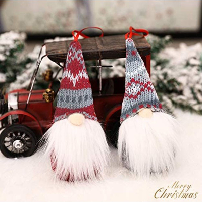 Handmade рождество хеллоуина орнаментирует гномов плюша для дерева Xmas