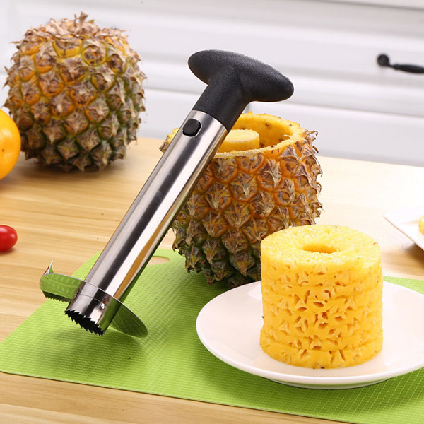 Ананаса посуды нержавеющей стали корки Slicer инструмента свободного вырезая сердцевина из с отделяемой ручкой